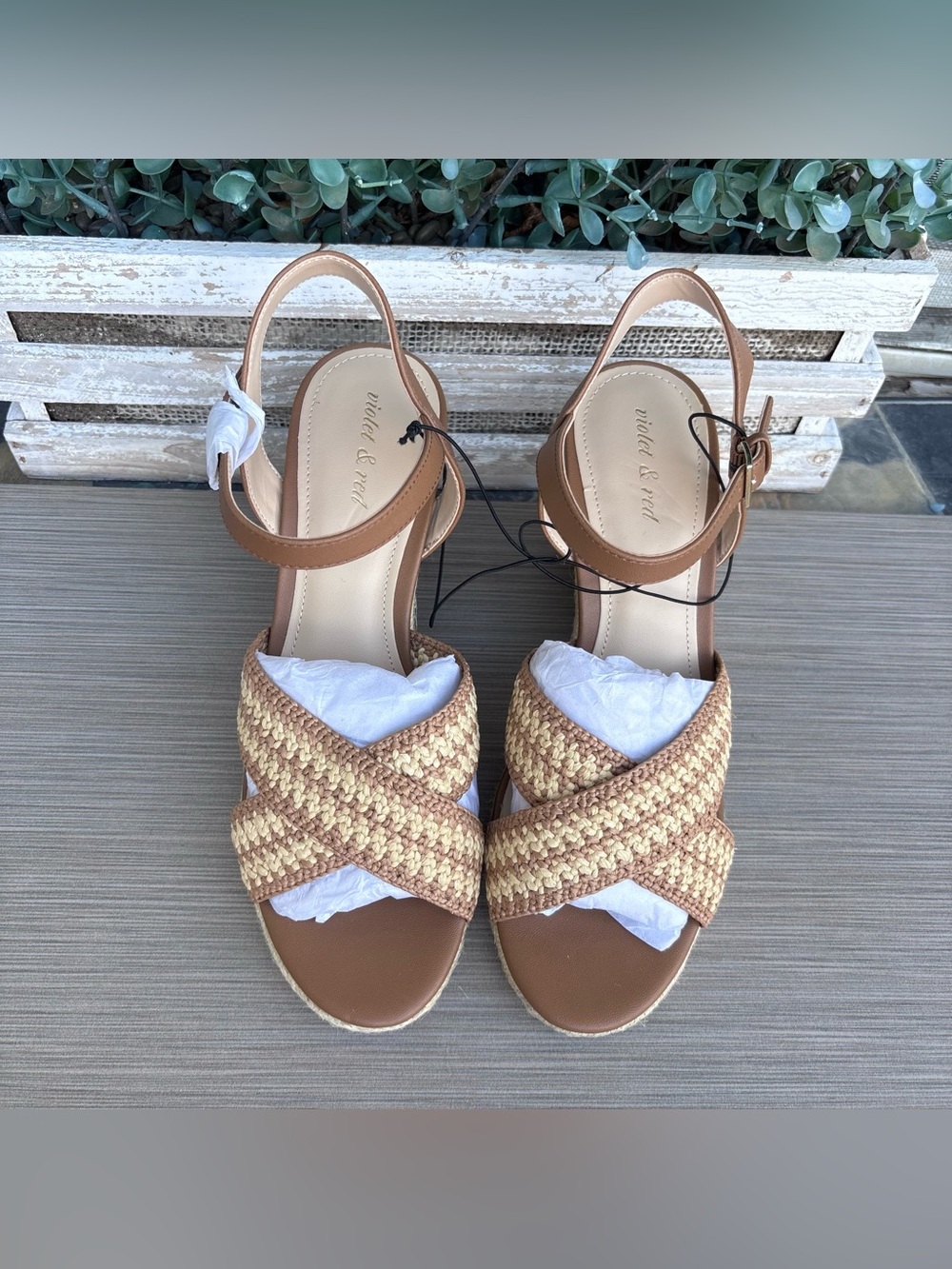 Violet & Red Mackenzie Espadrille Wedges